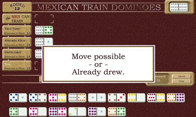 Mexican Train Dominoes