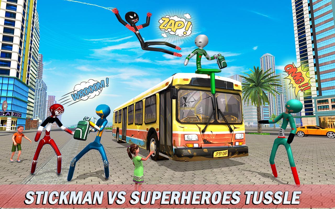 Spider Stickman Rope Superhero : Stickman Games