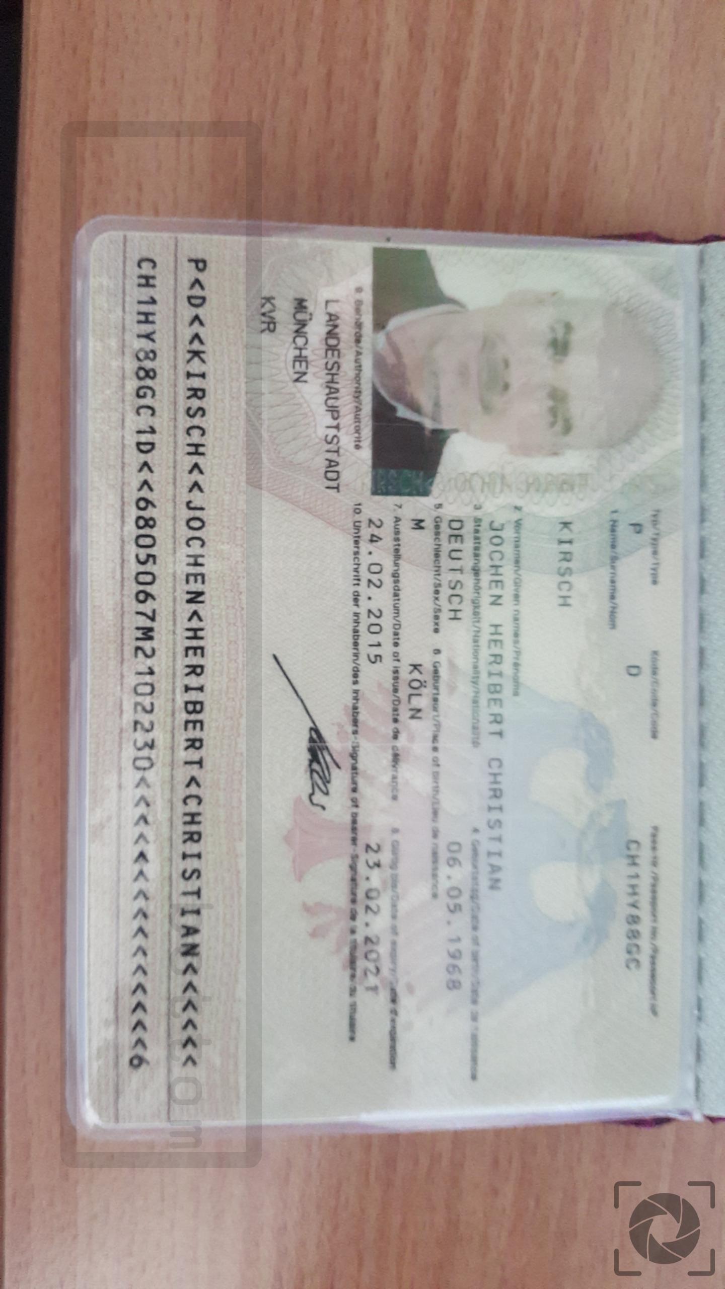 Genuine-ID MRZ Reader