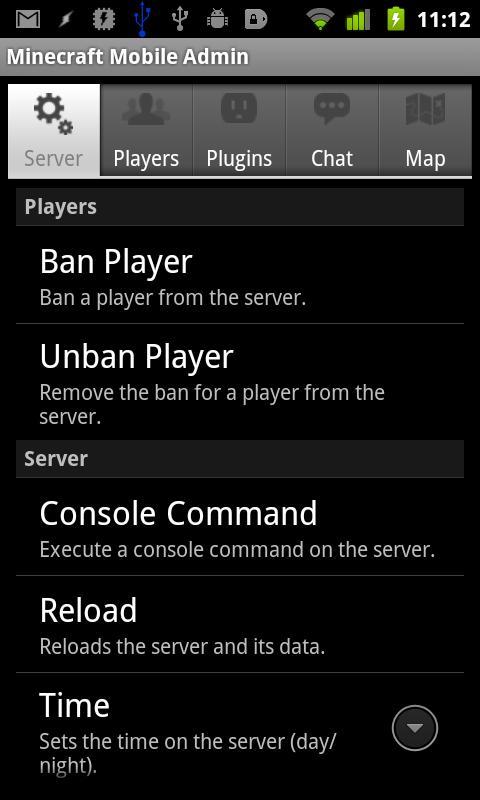 Mobile Admin for Minecraft (F)