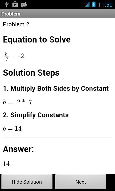 Algebra 1 Practice - Free