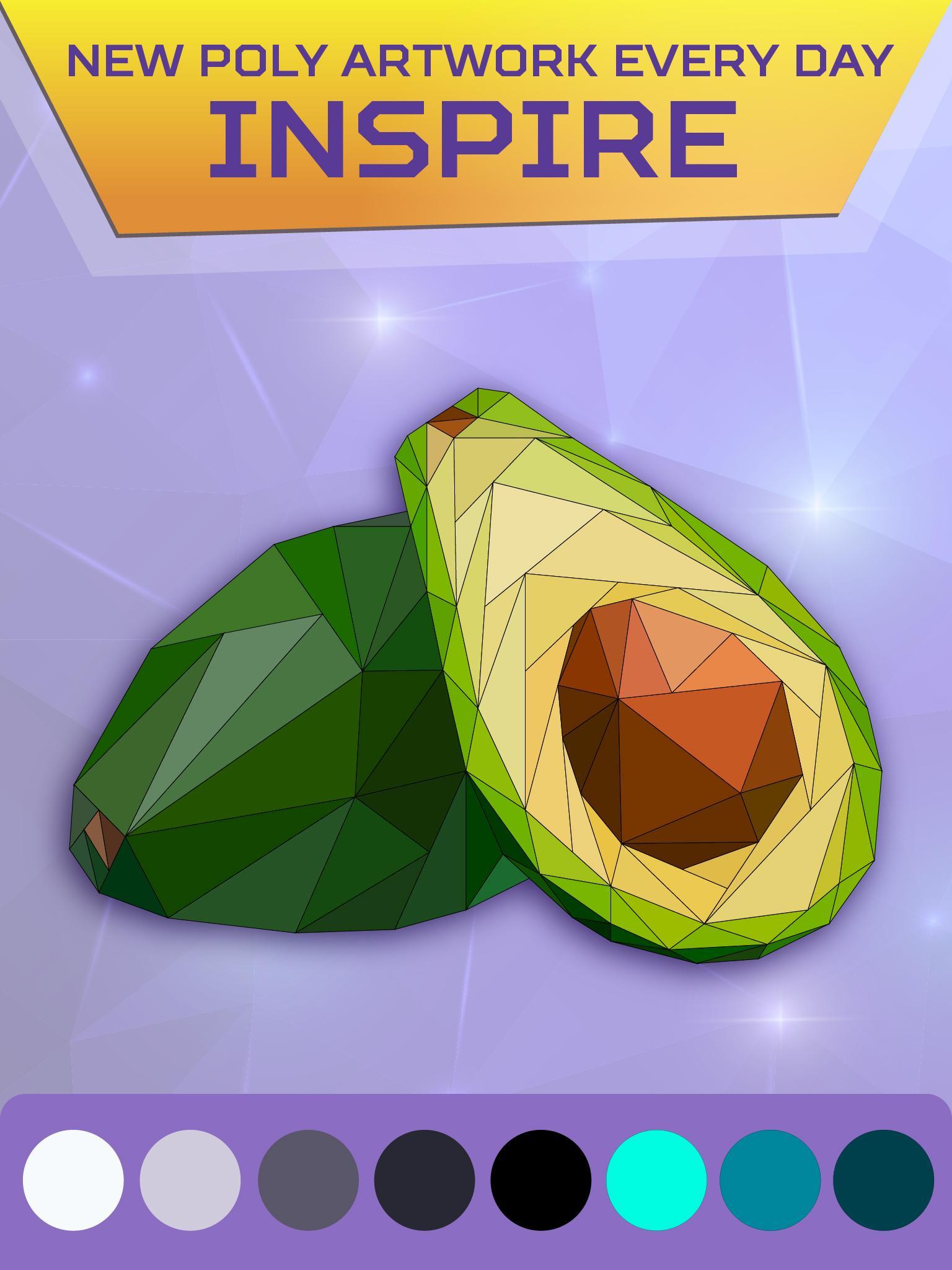 ColorPoly - Poly art coloring pages HD