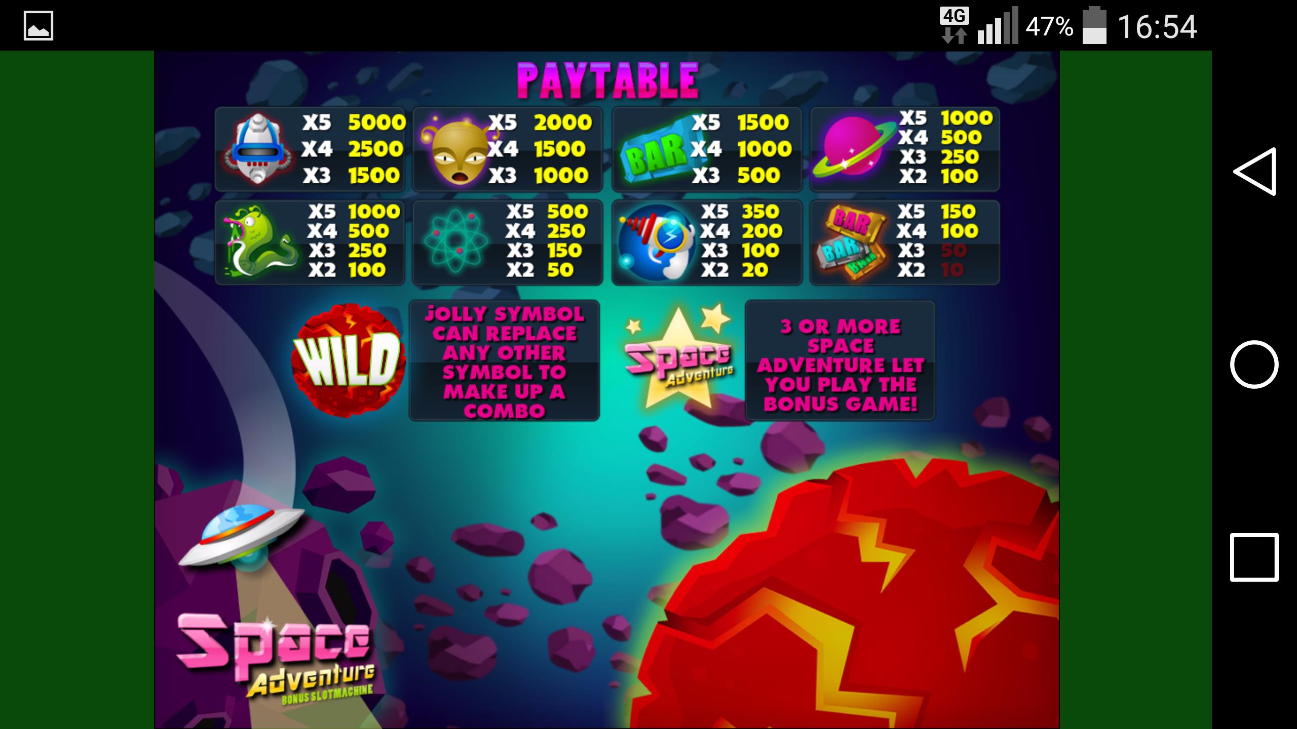 8 Space Adventure casino slots