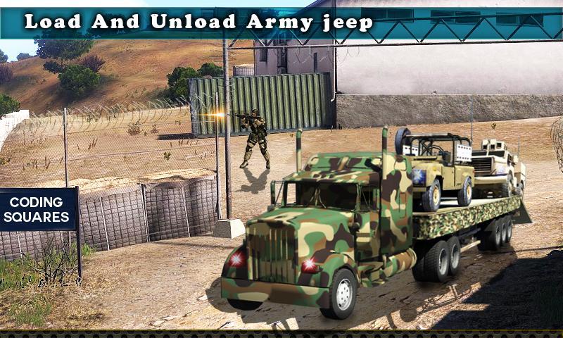 Army Cargo Truck Driving