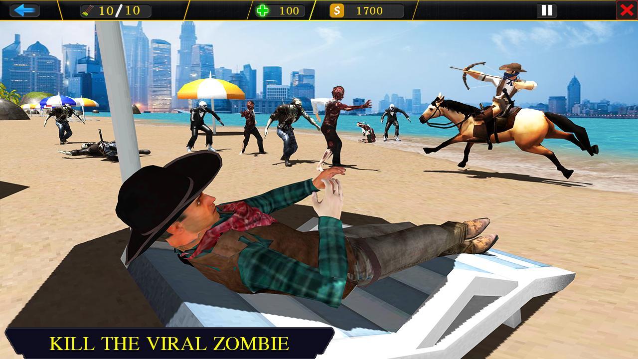 Highway Archer Run- Street Horse running games