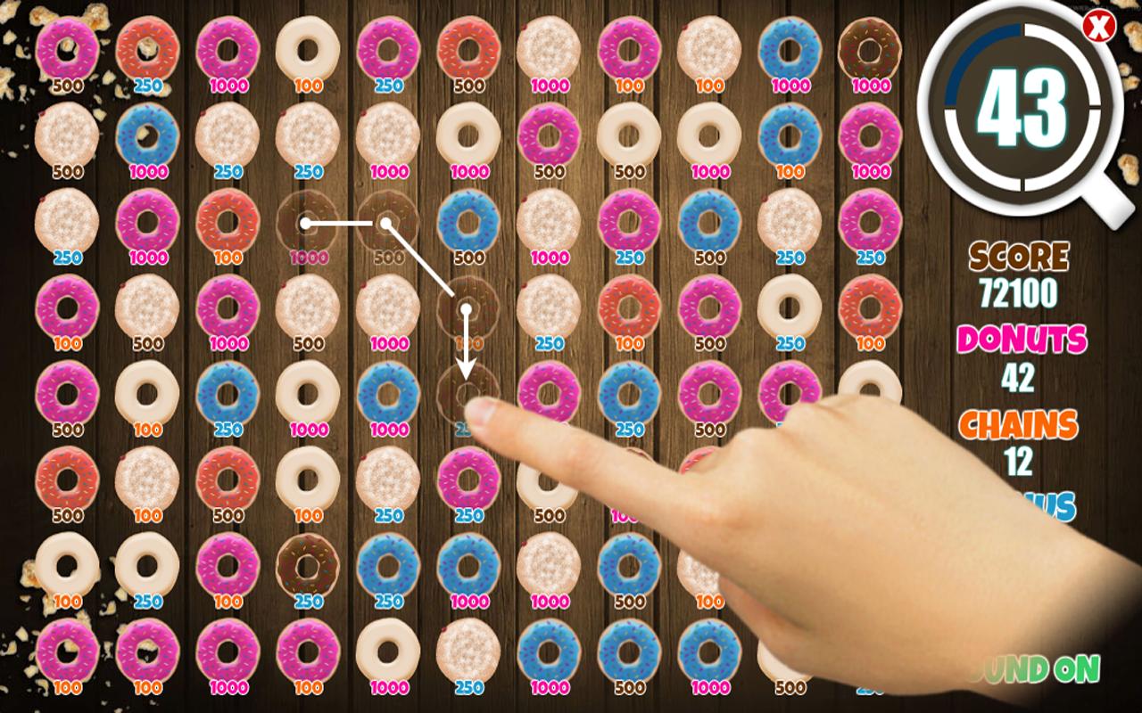 FREE Donut Swipe Match 3 Game