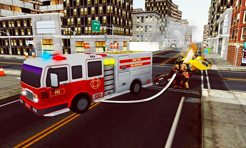 FireFighter 3D: American Rescue Fire Truck