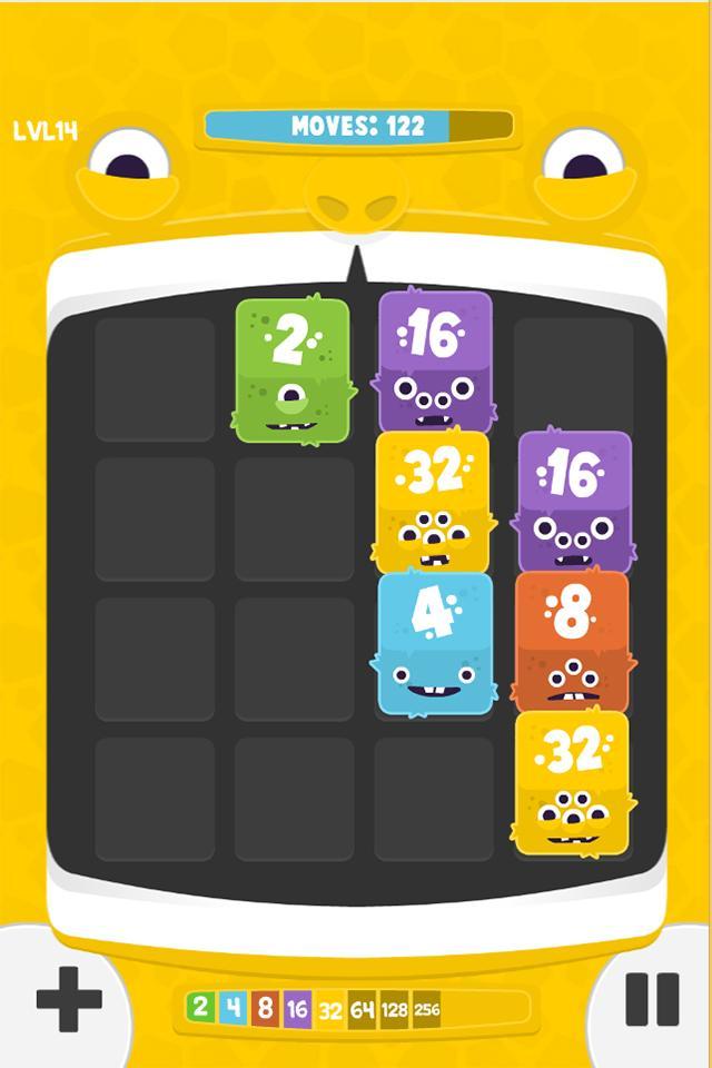 2048 Fuzzy Monsters
