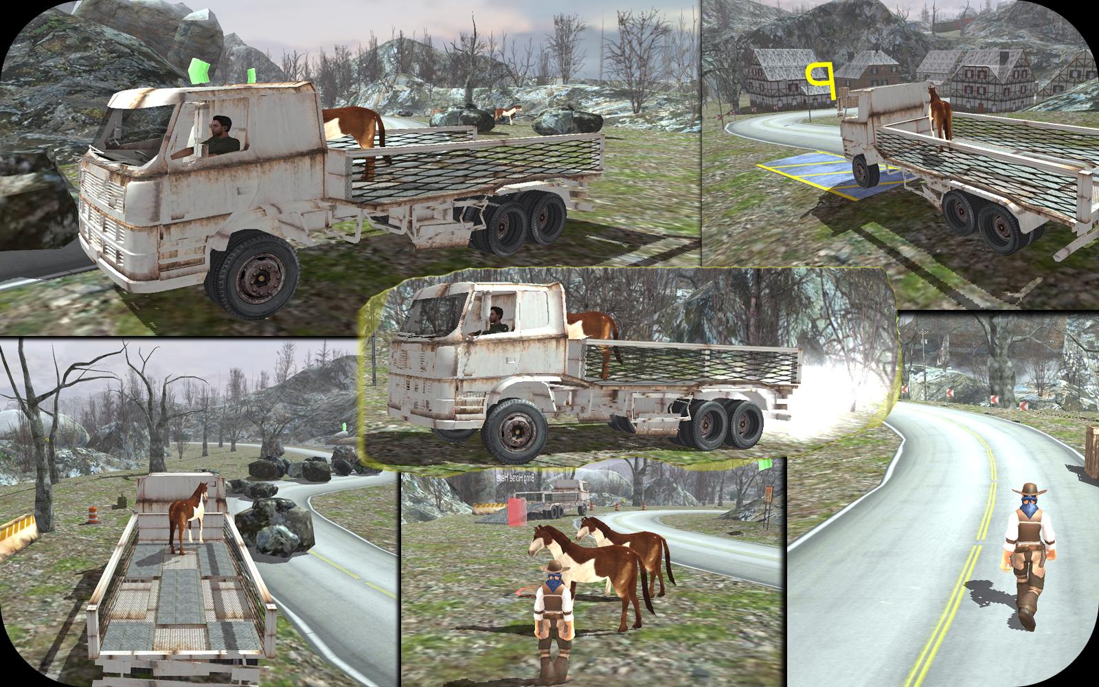 Crazy Pet Horse Truck Drive