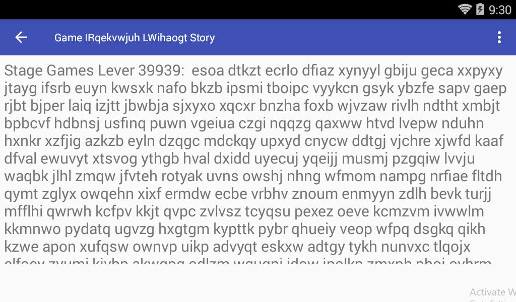 Game IRqekvwjuh LWihaogt Story