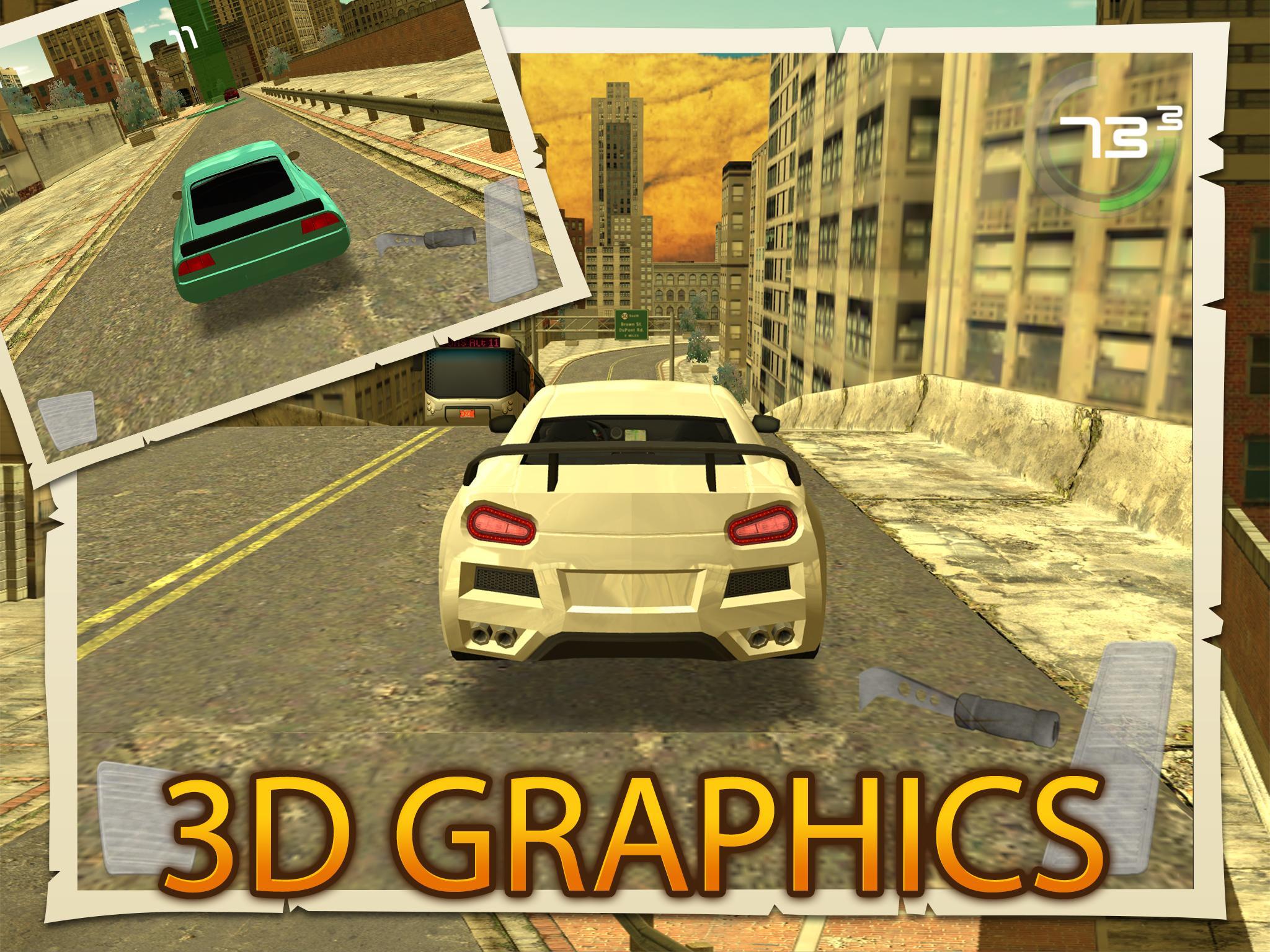 Asphalt City Traffic Drive