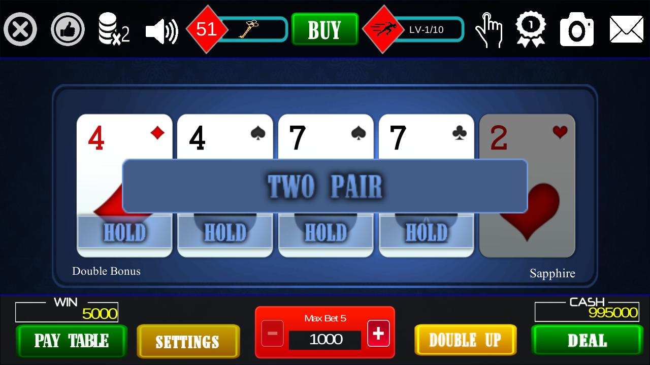 Video Poker Free - Double Bonu
