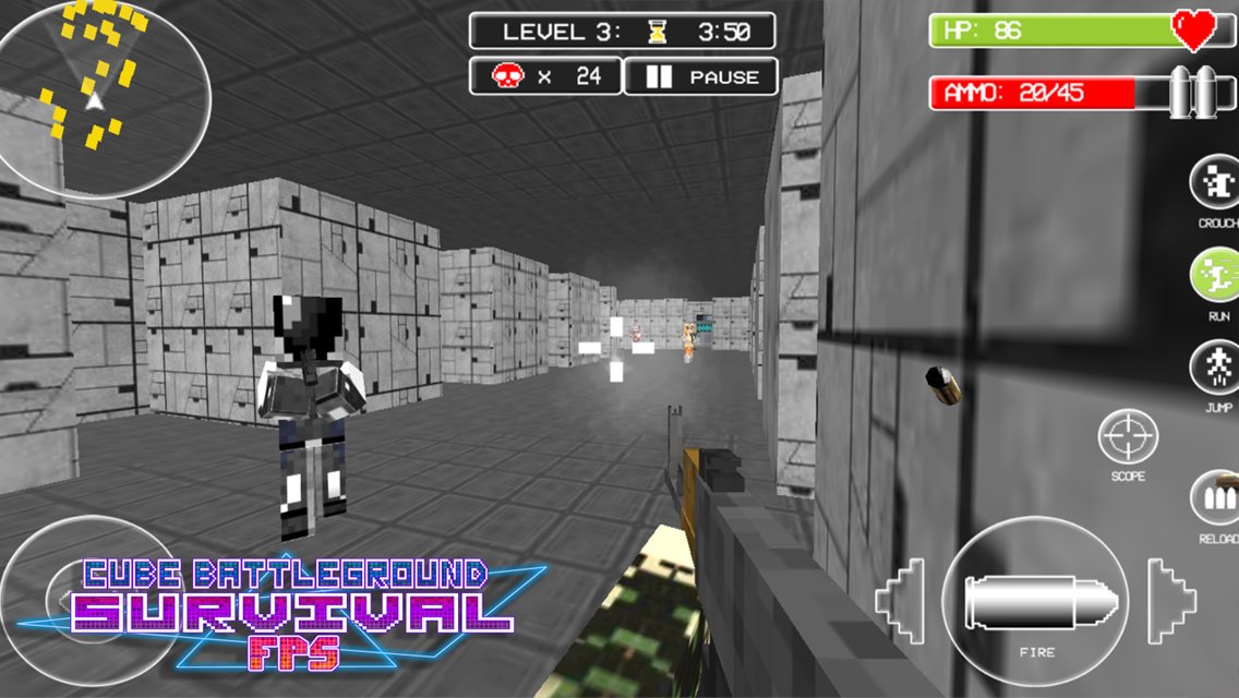 Cube Battleground Survival FPS