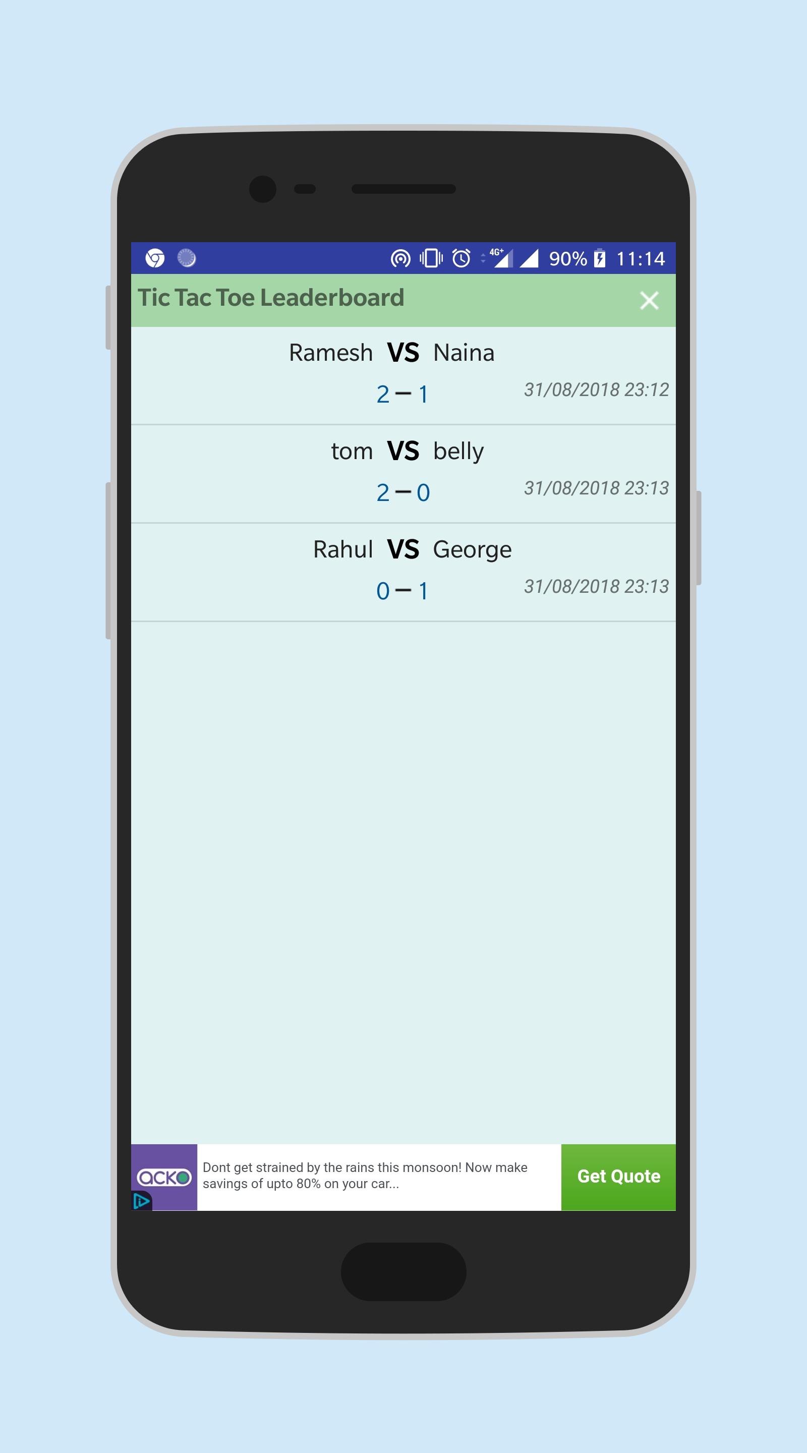 Tic Tac Toe Interactive No Ads
