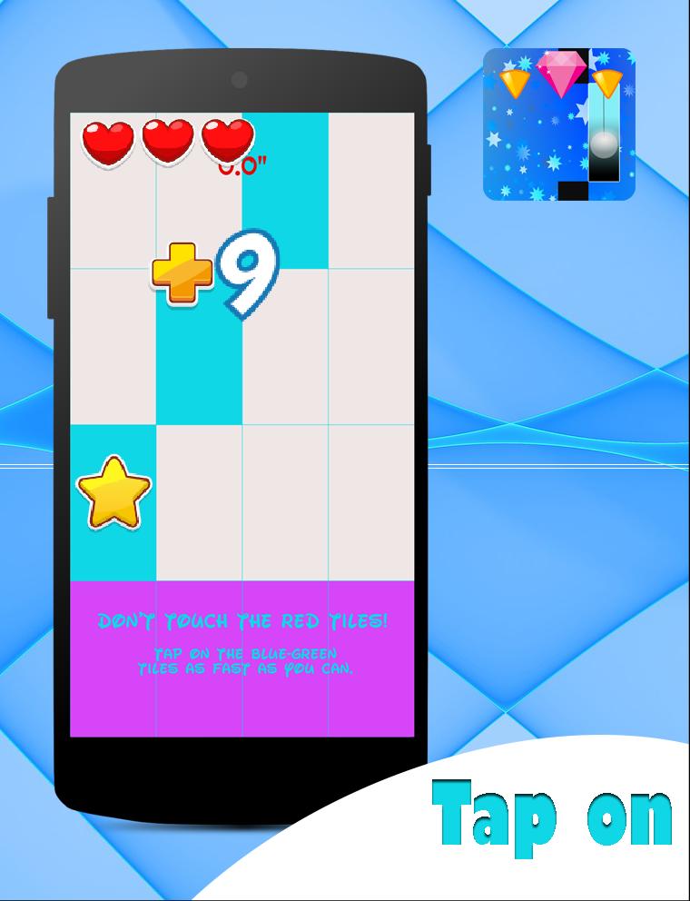 Harley Quinn piano tiles