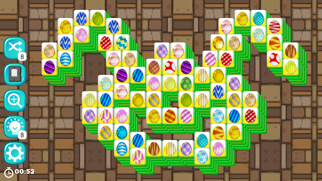 Easter Eggs Mahjong Tiles