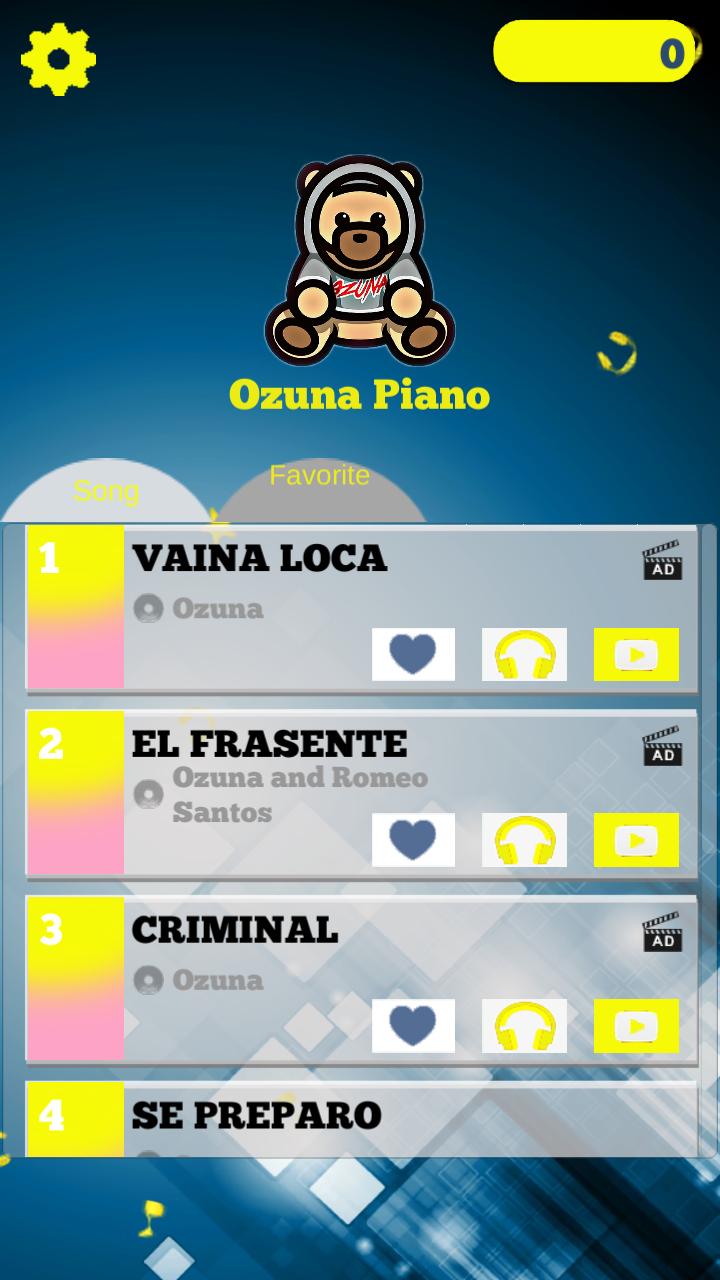 Ozuna Piano Tiles Game