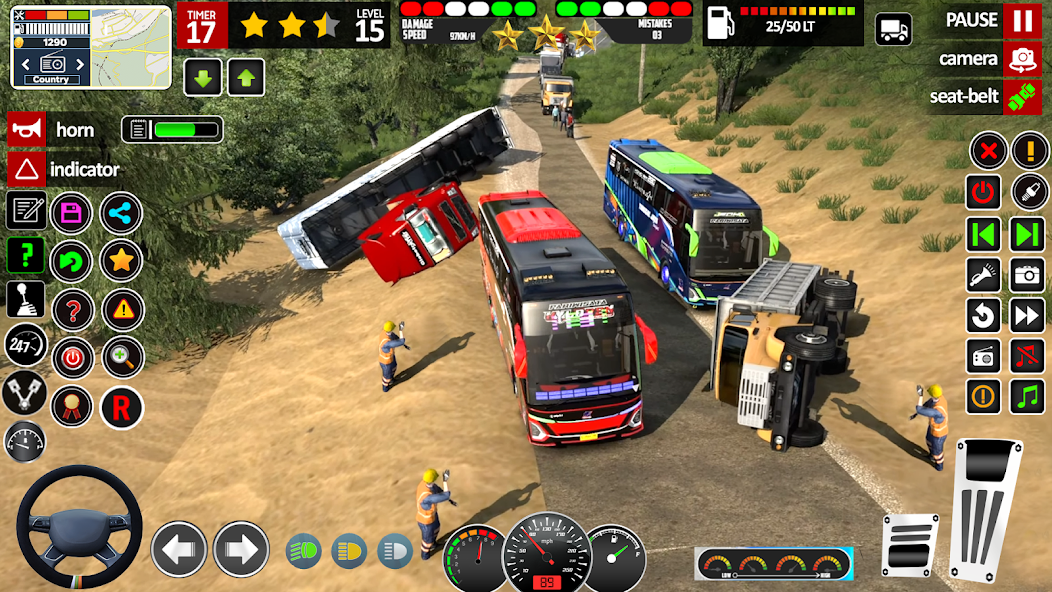 Coach Tourist Bus City Driving