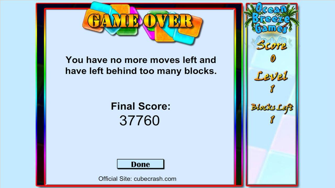 Cube Crash Free!