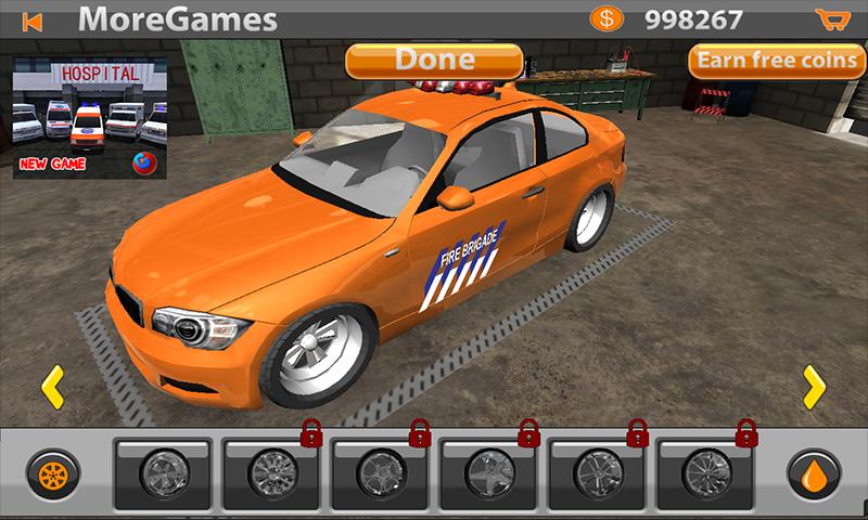 Mr. Parking: Fire Truck Cars
