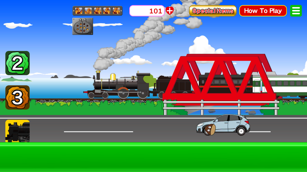 Steam locomotive choo-choo