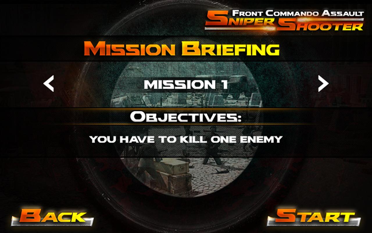 Front Commando Sniper Shooter